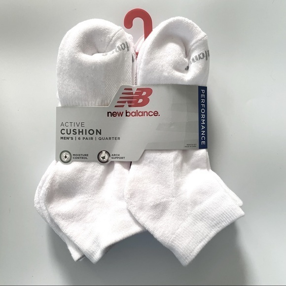 New Balance Underwear & Socks New Balance Mens Quarter Socks 6 Pack